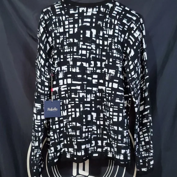 NWT gorgeous Rafaella Brushstroke Plaid Sweater (P/M) Brand new with tags! - Picture 3 of 3